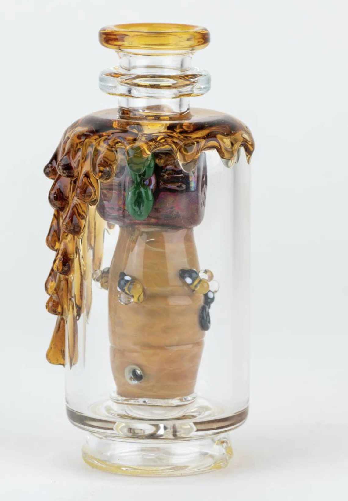 Empire Glassworks "Save the Bees" Glass Attachment for PuffCo Peak & Peak Pro