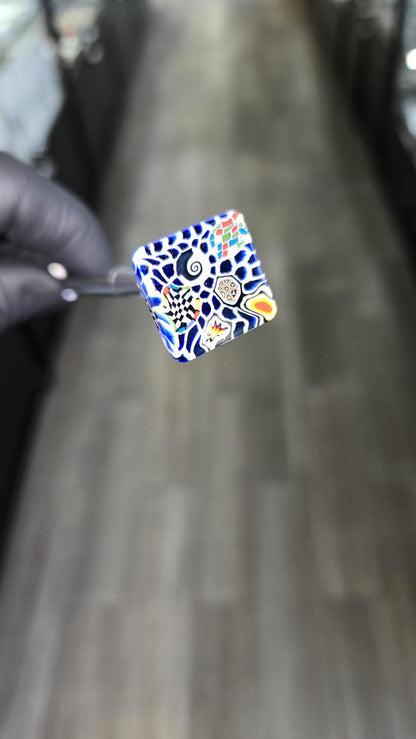 Hefe Glass - Murrine Tile 3DXL Puffco Peak pro Joystick Cap #1