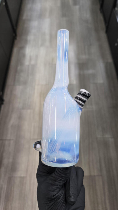 The Glass Mechanic - Moonstone Encased Opal Sake Bottle