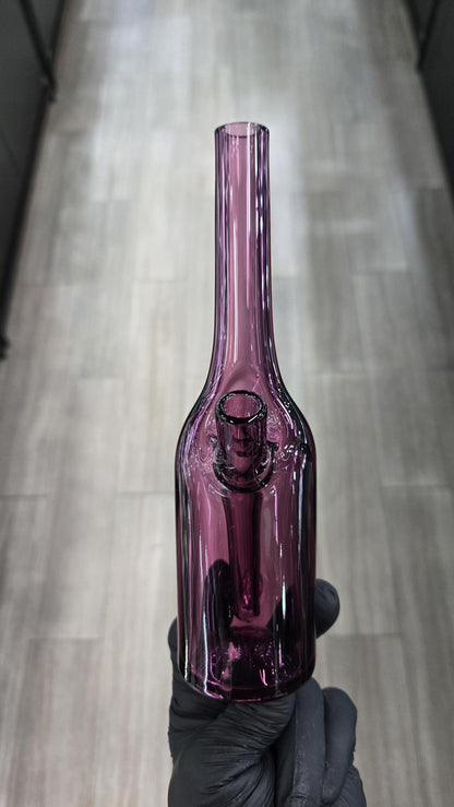 The Glass Mechanic - Gold Amethyst Encased Opal Sake Bottle