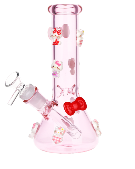 Wassup Kitty Beaker Glass Water Pipe