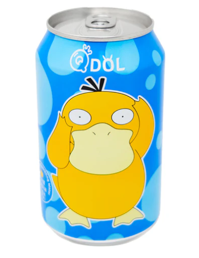 Qdol Pokemon Psyduck Sparkling Water Blue Citrus (China)