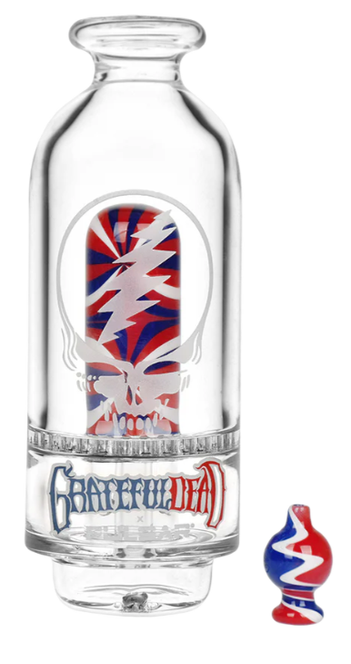Grateful Dead x Pulsar Sandblast Stealie Attachment Set for Puffco Peak & Peak Pro