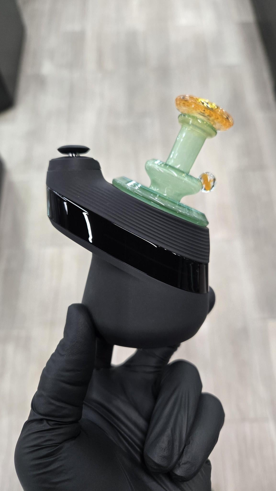Gatez Glass - Green Energy X Satin Dry Top Puffco Peak/Pro Attachment