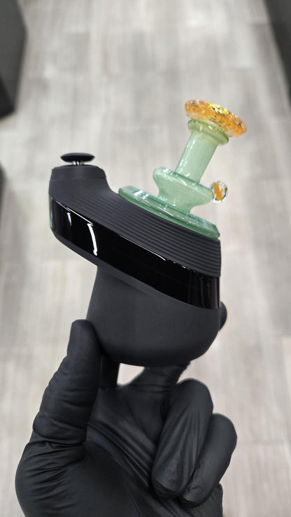 Gatez Glass - Green Energy X Satin Dry Top Puffco Peak/Pro Attachment