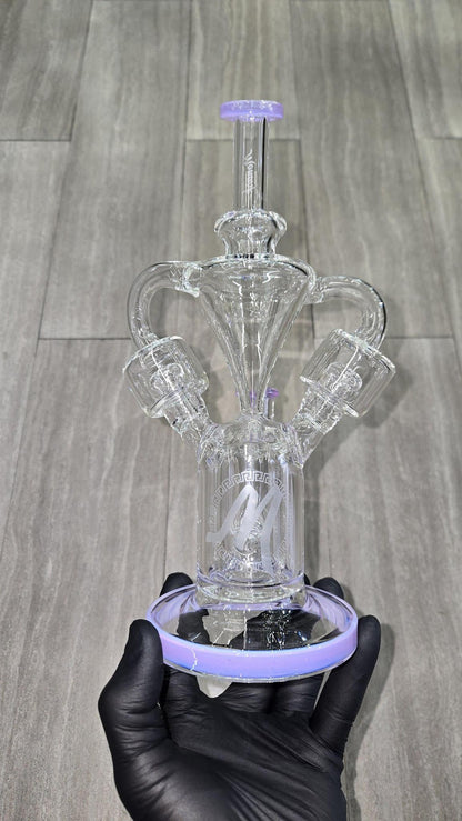Monark Glass - 9.5" Double Chamber Recycler