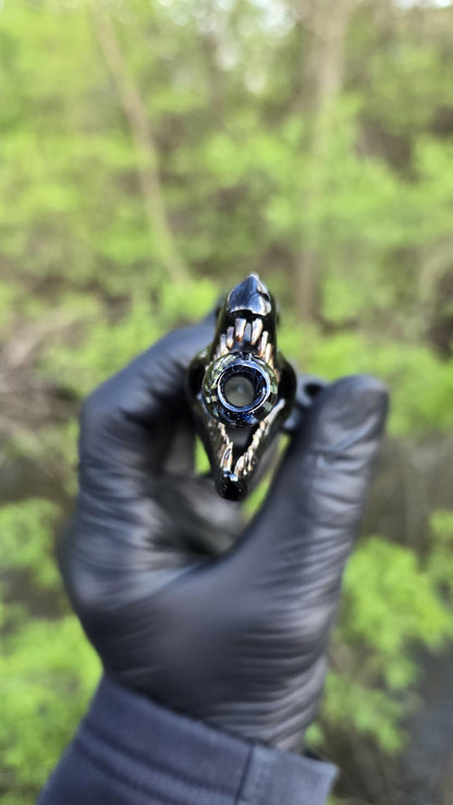 Roe Glass - Crushed Opal With Linework Pivot Top