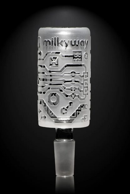 Milkyway Glass - Circuitboard Clear Long Bowl