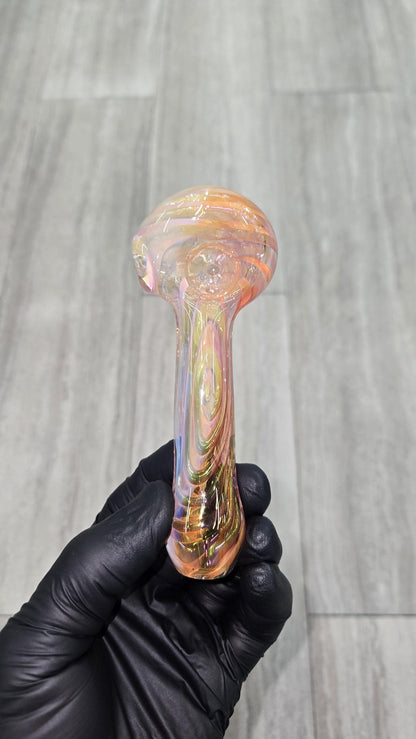 Izlow Glass - Fumed Spiral Handpipe
