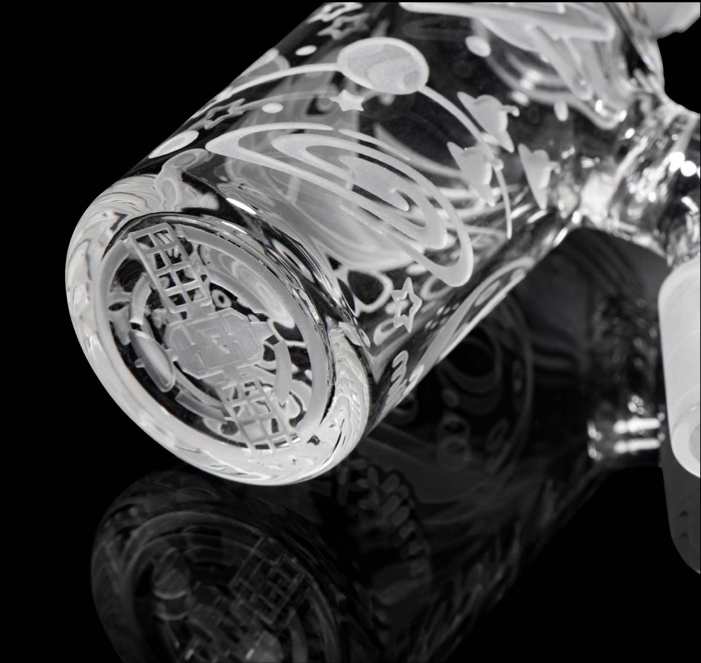 Milkyway Glass - Space Odyssey Clear Dry Ash Catcher