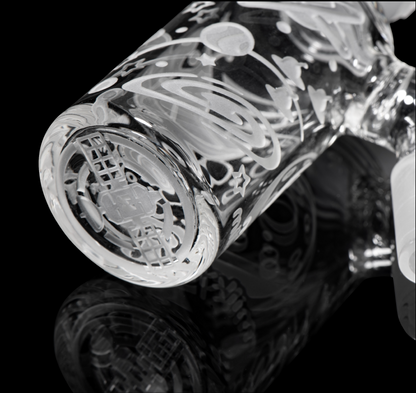 Milkyway Glass - Space Odyssey Clear Dry Ash Catcher