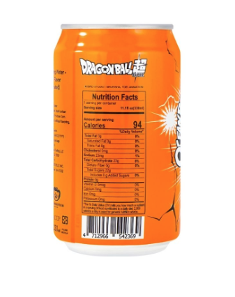 Ocean Bomb Dragon Ball Z Goku Sparkling Water Orange (Taiwan)