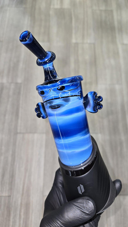 BTGB - Blue Agate Master Shake Peak/Pro Bubbler Attachment #13