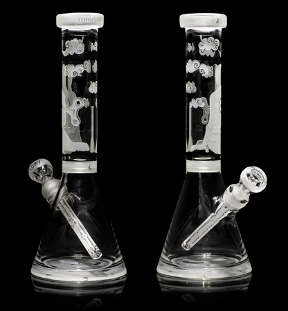Milkyway Glass - Midnight 14″ Clear Beaker Bong