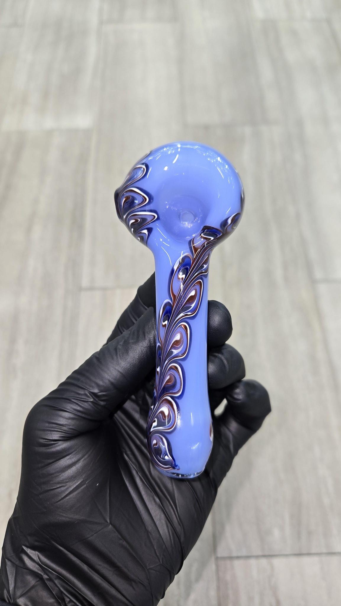 Izlow Glass - Sage Half Paisley Handpipe