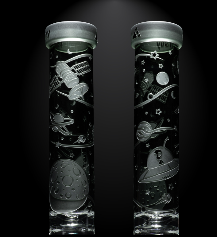 Milkyway Glass - Space Odyssey in 3D 11" Slime Beaker Bong with Collins Perc