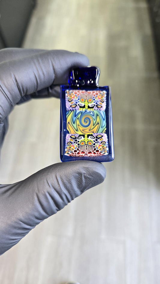 Hefe Glass - Fume & Murrine Chip Stack Pendant