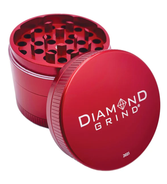Diamond Grind - 56mm Anodized 4 Piece Grinder
