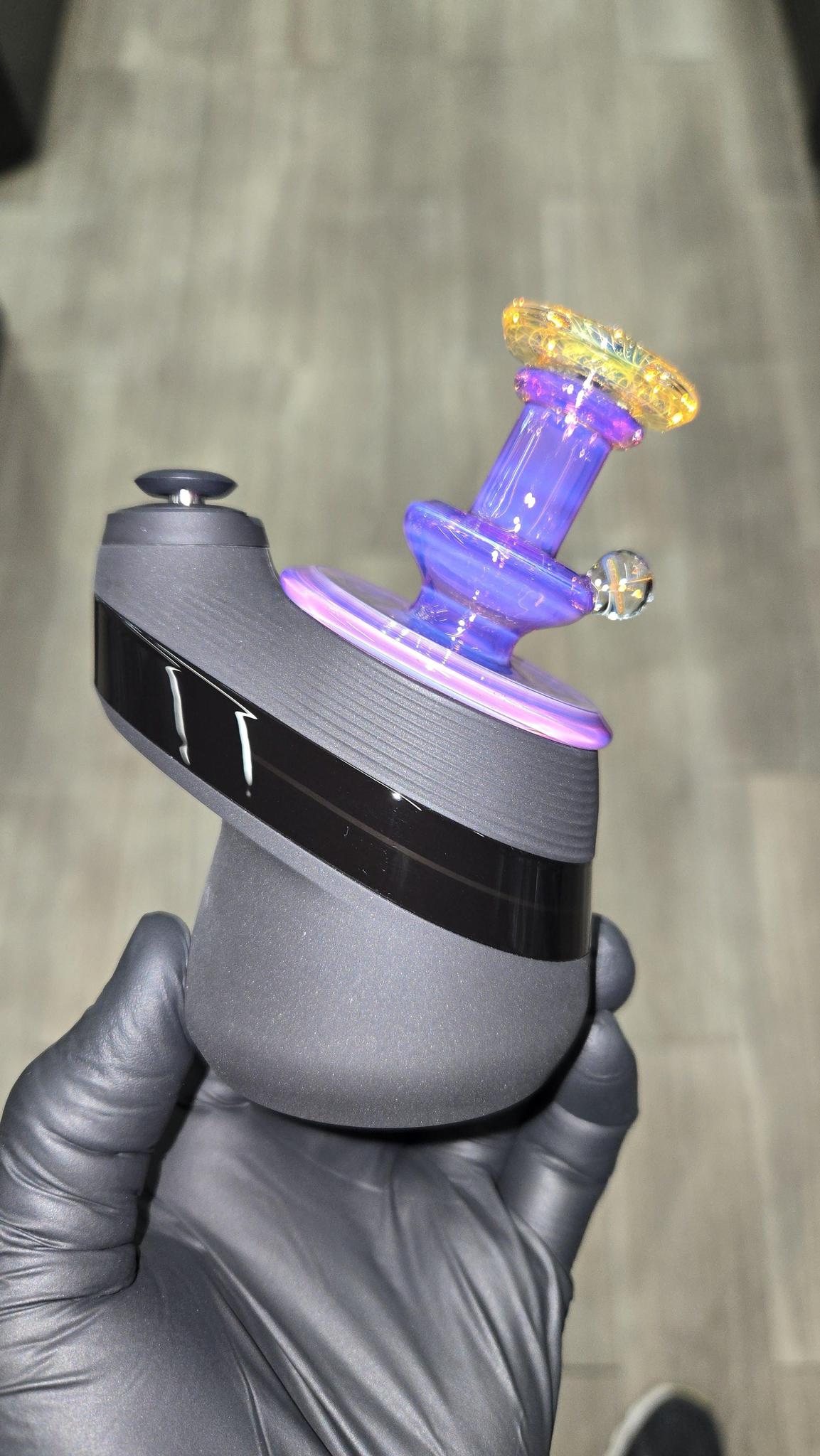 Gatez Glass - Telemagenta Dry Top Puffco Peak/Pro Attachment