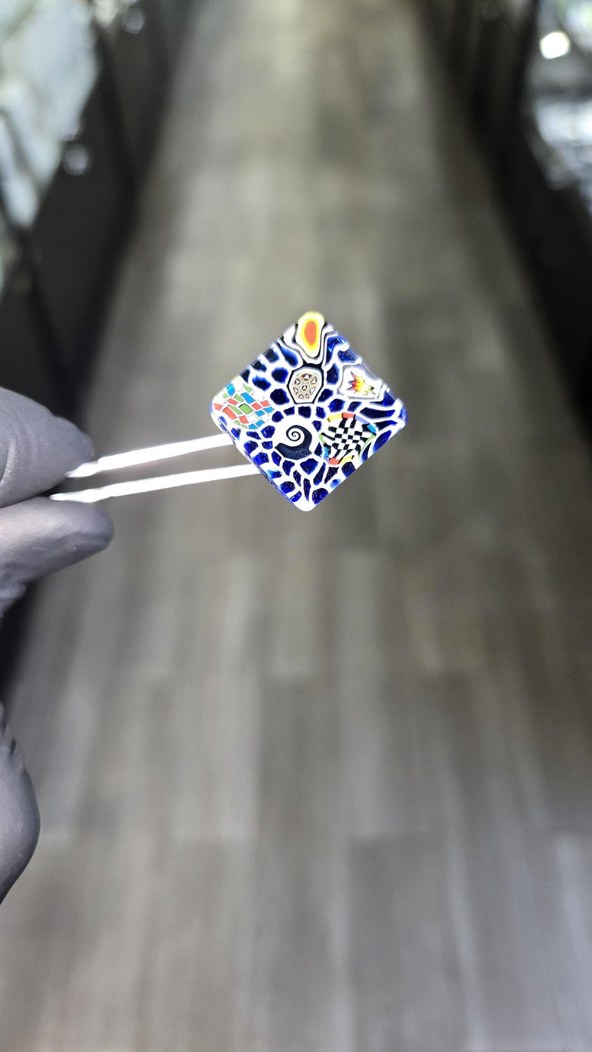 Hefe Glass - Murrine Tile 3DXL Puffco Peak pro Joystick Cap #1