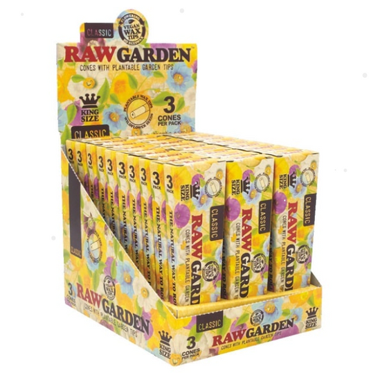 RAW - Garden Pre-Rolled Cone King Size (3pk)