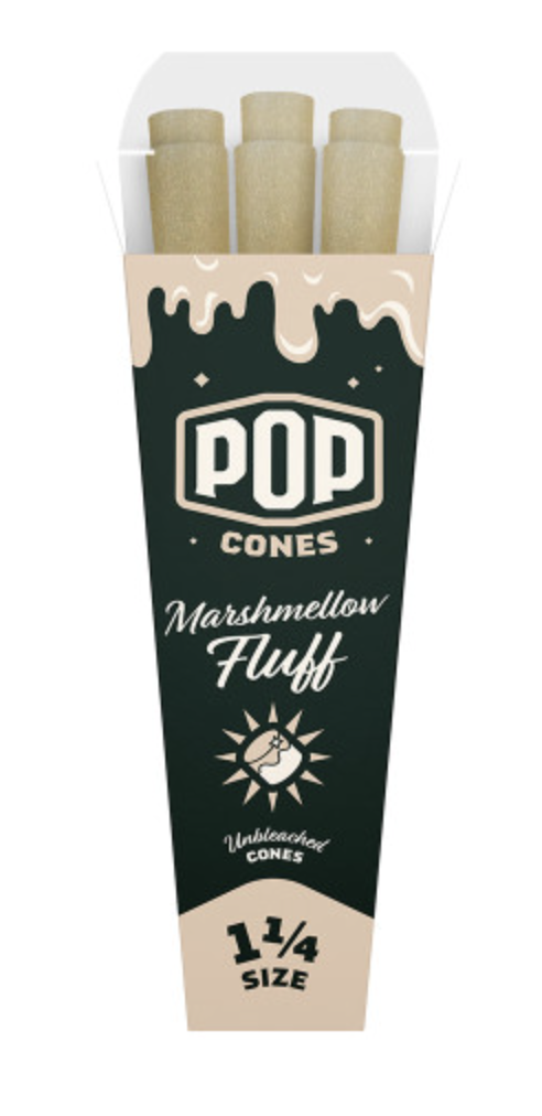 Pop Cones 1 1/4 Pre-Rolled Cones 6ct (Unbleached)
