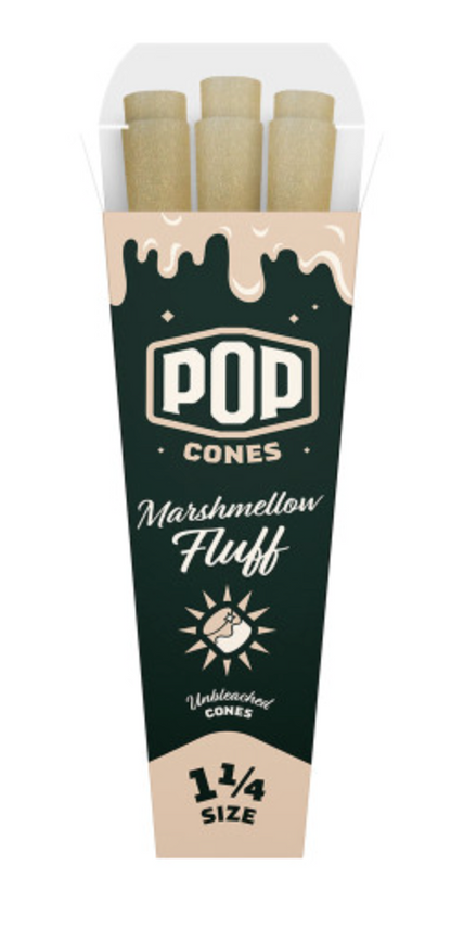 Pop Cones 1 1/4 Pre-Rolled Cones 6ct (Unbleached)