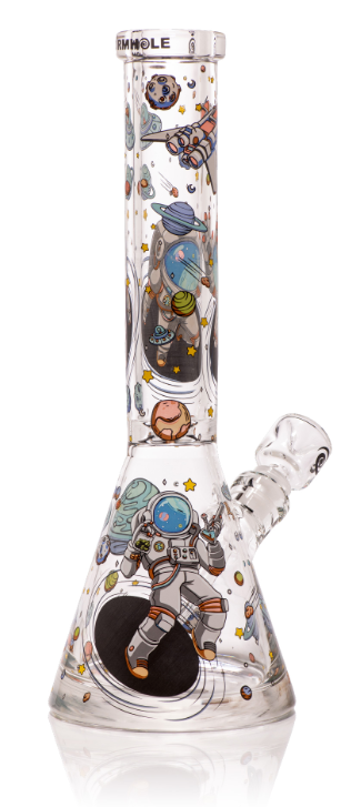 Milkyway Glass X Wormhole - Lost in Space 14″ Clear Beaker Bong
