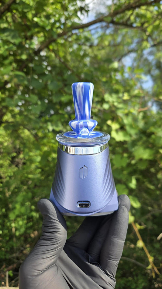 Indo Glass X Geoffmade - Clear Bottom Frit Work Dry Peak/Pro Attachment #2