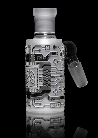 Milkyway Glass - Circuitboard Clear Dry Ash Catcher