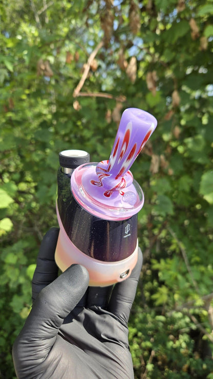 Indo Glass X Geoffmade - Clear Bottom Frit Work Dry Peak/Pro Attachment #3