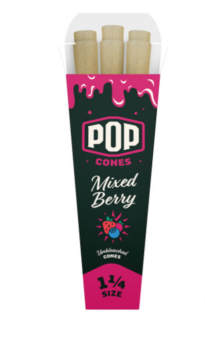 Pop Cones 1 1/4 Pre-Rolled Cones 6ct (Unbleached)