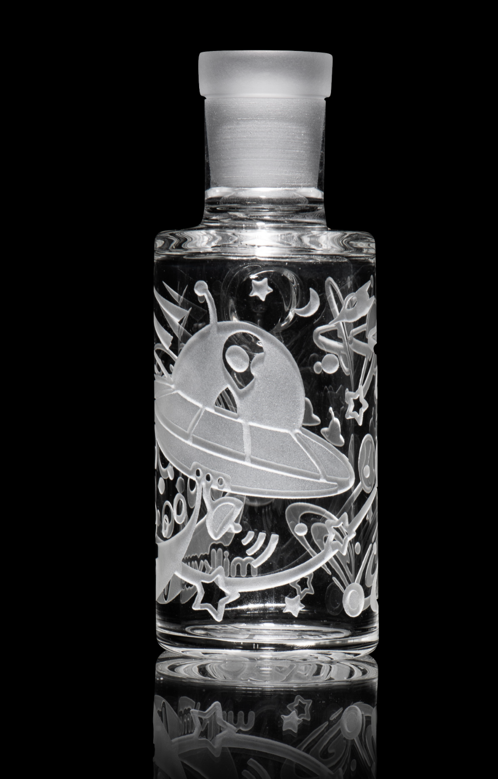 Milkyway Glass - Space Odyssey Clear Dry Ash Catcher