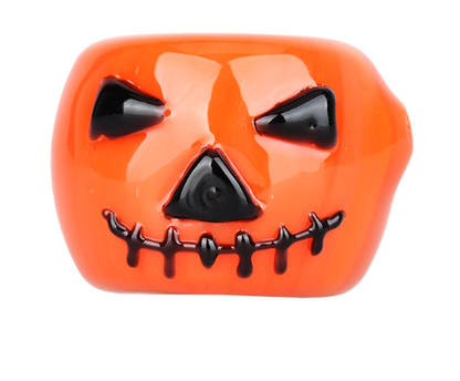 Jack-O-Lantern Glass Spoon Pipe
