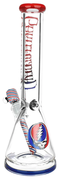 Grateful Dead x Pulsar Liberty Beaker Water Pipe 15"
