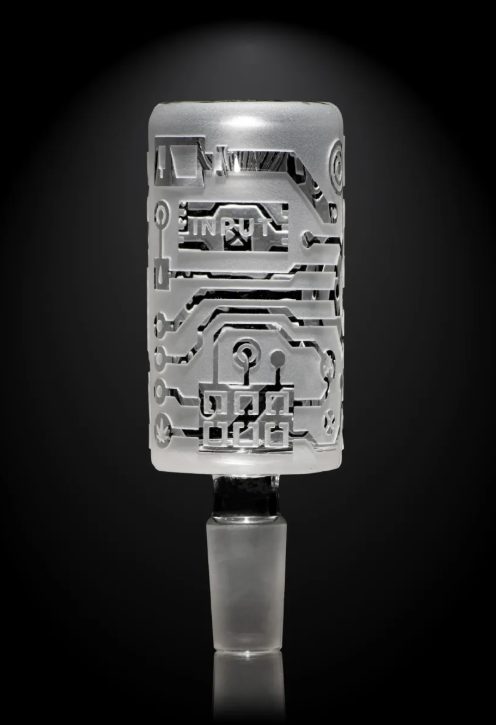 Milkyway Glass - Circuitboard Clear Long Bowl