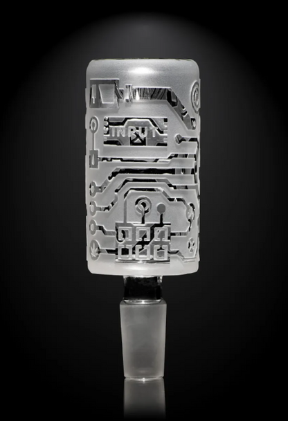 Milkyway Glass - Circuitboard Clear Long Bowl