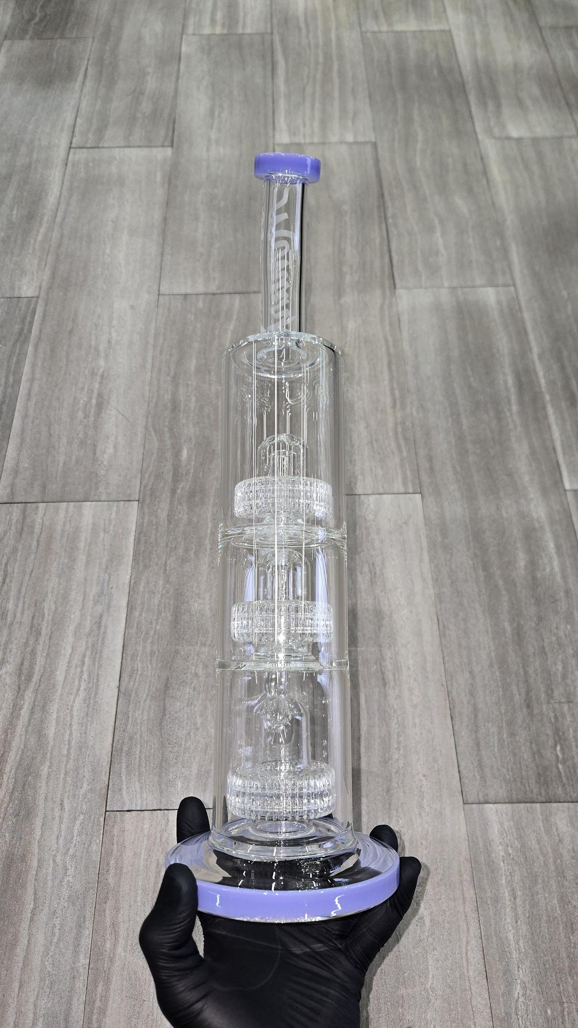Monark Glass - 17" Triple Decker Matrix Perc Straight Tube