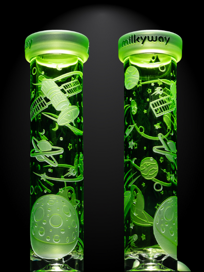 Milkyway Glass - Space Odyssey in 3D 11" Slime Beaker Bong with Collins Perc
