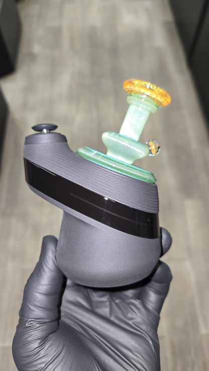 Gatez Glass - Green Energy X Satin Dry Top Puffco Peak/Pro Attachment