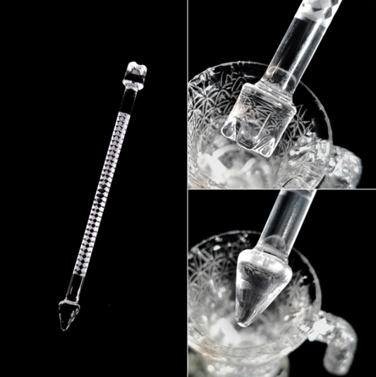 Victory Glassworks - Quartz Flower Wand
