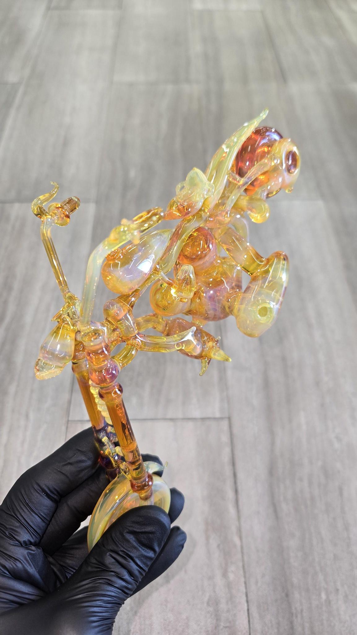 Rootin Tootin Glass - Harley Motorbike Dry Pipe