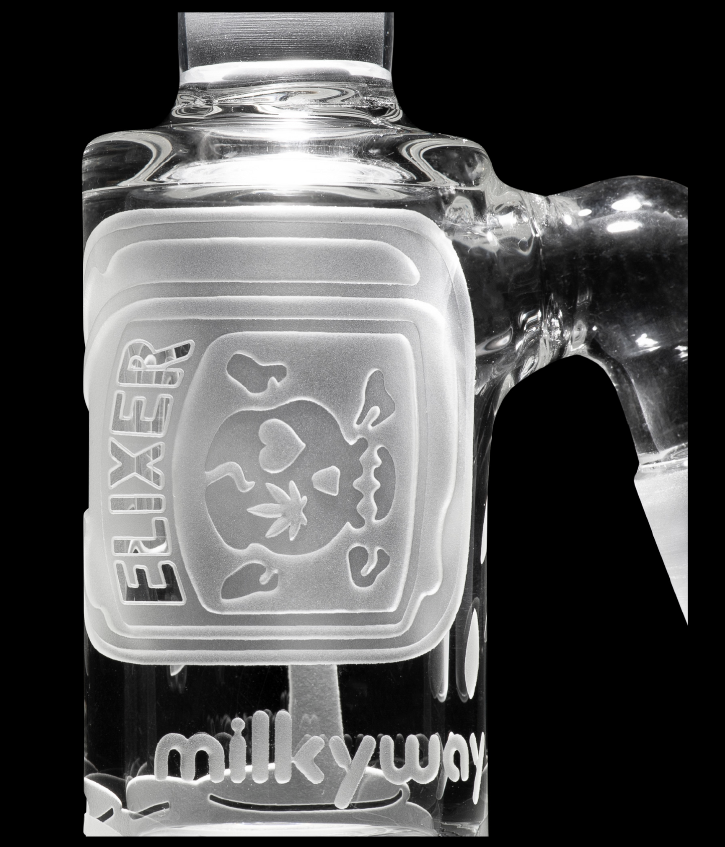 Milkyway Glass - Elixer Rose Clear Dry Ash Catcher