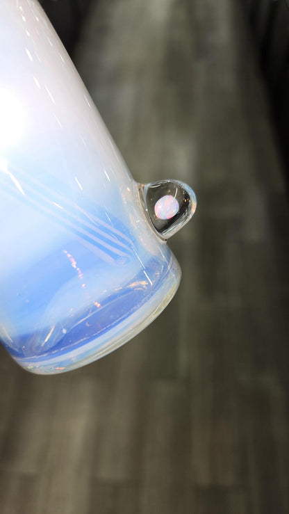 The Glass Mechanic - Moonstone Encased Opal Sake Bottle
