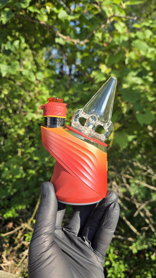Sleeps - Clear Faceted With Opal Dry Puffco Peak/Pro Attachment #1