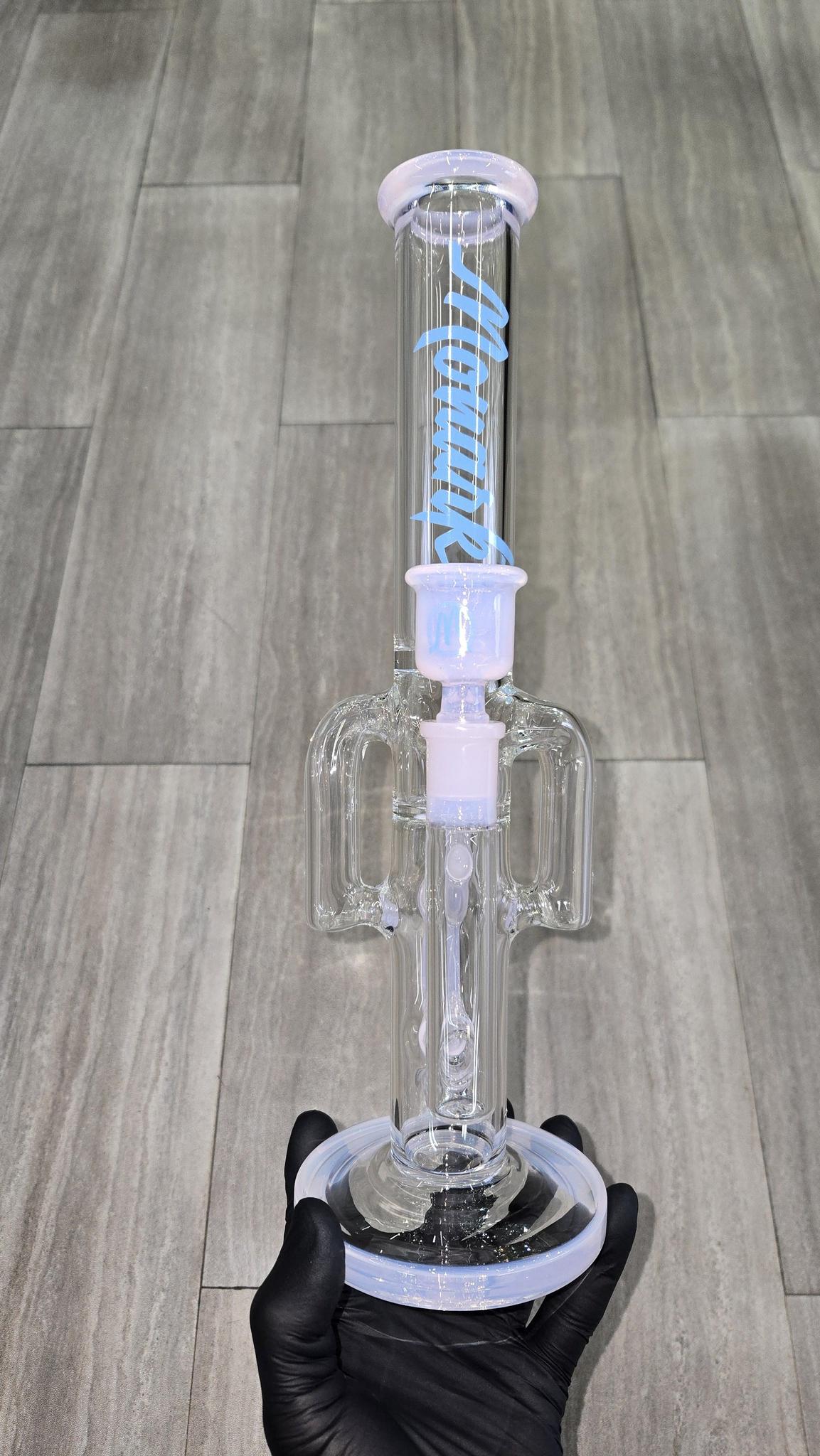 Monark Glass - 13" 38MM Color Accents Recycler