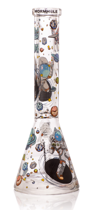 Milkyway Glass X Wormhole - Lost in Space 14″ Clear Beaker Bong