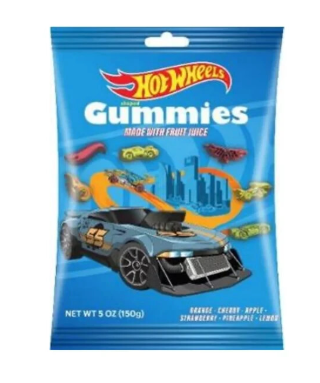 Hot Wheels Shaped Gummies