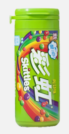 Skittles Tube Candy Sour Green Flavor (China)