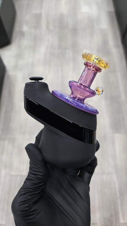 Gatez Glass - Telemagenta Dry Top Puffco Peak/Pro Attachment